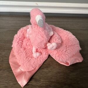 Cloud‎ Island Pink Flamingo Plush Security Blanket Lovey Satin Trim Target